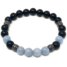 Load image into Gallery viewer, Black Onyx & Blue Angelite