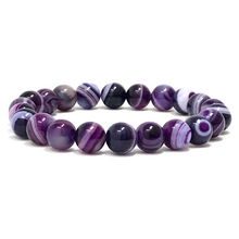 Load image into Gallery viewer, Set black onyx & purple agate