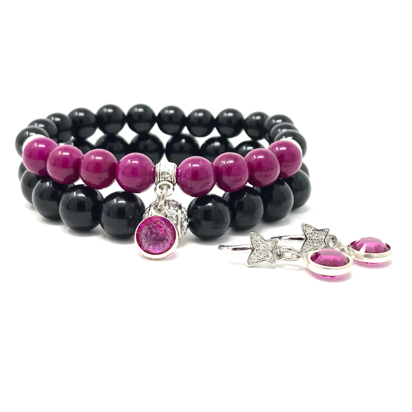 Pink 2025 onyx jewelry