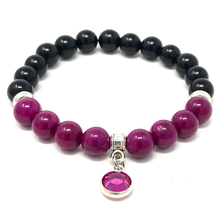 Load image into Gallery viewer, Purple Sugilite & Black Onyx Jewelry set