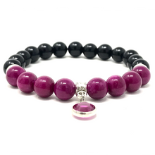 Load image into Gallery viewer, Purple Sugilite & Black Onyx Jewelry set