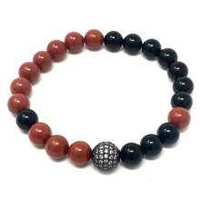 Load image into Gallery viewer, Black Onyx & Red Jasper
