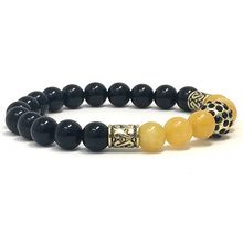 Load image into Gallery viewer, Black Onyx & Yellow Chalcedony