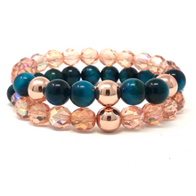 Load image into Gallery viewer, Set Blue Tiger's Eye & Czech beads