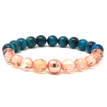 Load image into Gallery viewer, Set Blue Tiger's Eye & Czech beads