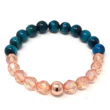 Load image into Gallery viewer, Set Blue Tiger's Eye & Czech beads