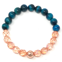 Load image into Gallery viewer, Set Blue Tiger's Eye & Czech beads