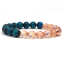 Load image into Gallery viewer, Set Blue Tiger's Eye & Czech beads