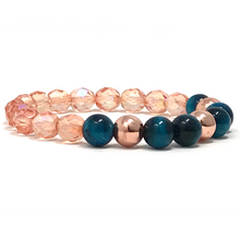 Load image into Gallery viewer, Set Blue Tiger's Eye & Czech beads