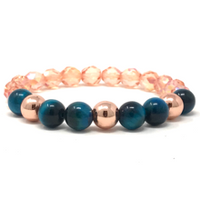Load image into Gallery viewer, Set Blue Tiger's Eye & Czech beads