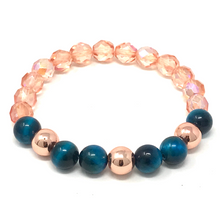 Load image into Gallery viewer, Set Blue Tiger's Eye & Czech beads