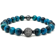 Load image into Gallery viewer, Set Blue Tiger's Eye & Black Onyx