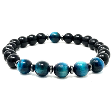 Load image into Gallery viewer, Set Blue Tiger's Eye & Black Onyx