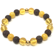 Load image into Gallery viewer, Citrine & Brown Lava Set