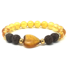 Load image into Gallery viewer, Citrine & Brown Lava Set