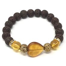 Load image into Gallery viewer, Citrine & Brown Lava Set