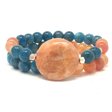 Load image into Gallery viewer, Set Orange Carnelian & Apatite