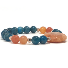 Load image into Gallery viewer, Set Orange Carnelian & Apatite