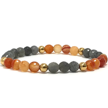 Load image into Gallery viewer, Labradorite & Carnelian Jewelry set