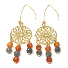Load image into Gallery viewer, Labradorite & Carnelian Jewelry set