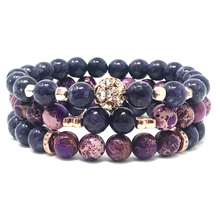 Load image into Gallery viewer, Charoite & Imperial Jasper Set
