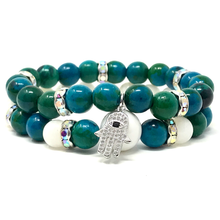 Load image into Gallery viewer, Set Chrysocolla & Tridcana