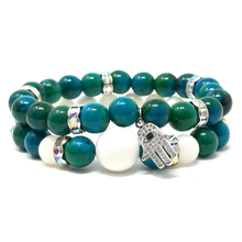 Load image into Gallery viewer, Set Chrysocolla & Tridcana