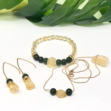 Load image into Gallery viewer, Citrine & Jade Jewelry set