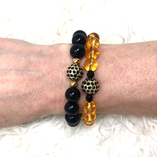 Load image into Gallery viewer, Set Citrine & Black Jasper