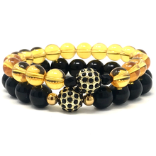 Load image into Gallery viewer, Set Citrine & Black Jasper