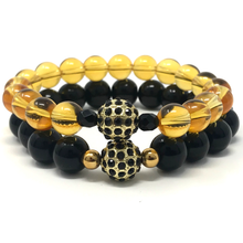 Load image into Gallery viewer, Set Citrine & Black Jasper