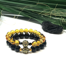 Load image into Gallery viewer, Set Citrine & Black Jasper