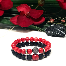 Load image into Gallery viewer, Set Red & Black Onyx