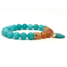 Load image into Gallery viewer, Set Amazonite & Carnelian