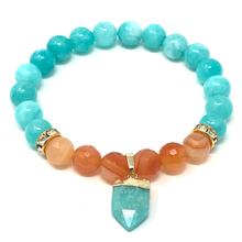 Load image into Gallery viewer, Set Amazonite & Carnelian