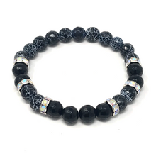 Load image into Gallery viewer, Set Faceted Black Agate