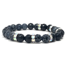 Load image into Gallery viewer, Set Faceted Black Agate