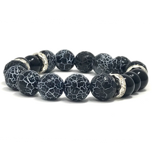 Load image into Gallery viewer, Set Faceted Black Agate