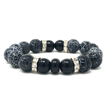 Load image into Gallery viewer, Set Faceted Black Agate