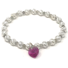 Load image into Gallery viewer, Labradorite & Fuchsia Agate Jewelry set