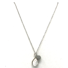 Load image into Gallery viewer, Labradorite & Fuchsia Agate Jewelry set
