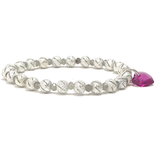 Load image into Gallery viewer, Labradorite & Fuchsia Agate Jewelry set