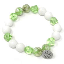 Load image into Gallery viewer, White Jade with Lotus Pendant