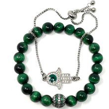 Load image into Gallery viewer, Green Tiger's Eye Jewelry set