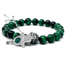 Load image into Gallery viewer, Green Tiger's Eye Jewelry set