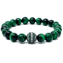 Load image into Gallery viewer, Green Tiger's Eye Jewelry set