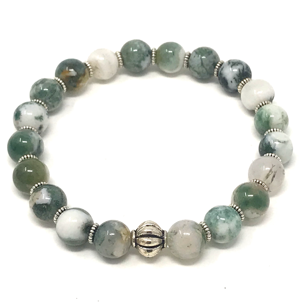 Dendritic 2025 agate bracelet