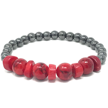 Load image into Gallery viewer, Hematite & Bamboo Jewelry set