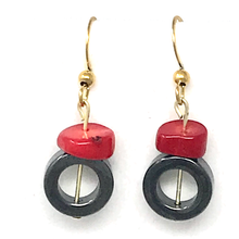 Load image into Gallery viewer, Hematite & Bamboo Jewelry set