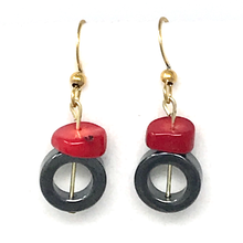 Load image into Gallery viewer, Hematite & Bamboo Jewelry set